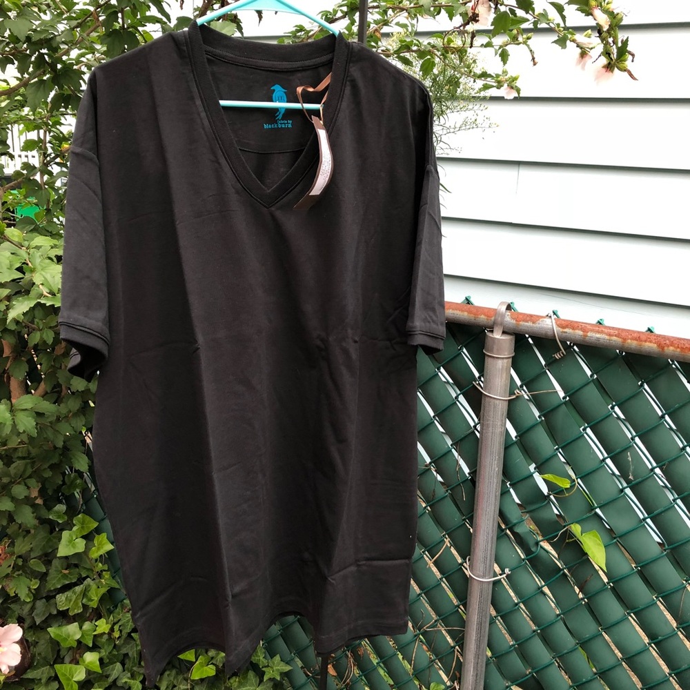 Fabric By Blackburn men’s plain black luxury tee